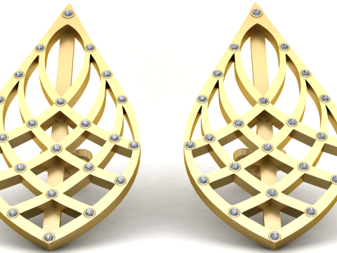 AMERICAN GOLDEN EARRING 3D PRINTABLE MODEL 3D Model