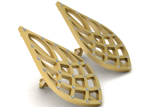 AMERICAN GOLDEN EARRING 3D PRINTABLE MODEL 3D Model
