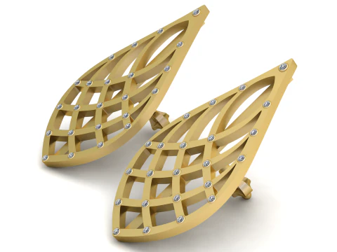 AMERICAN GOLDEN EARRING 3D PRINTABLE MODEL 3D Model