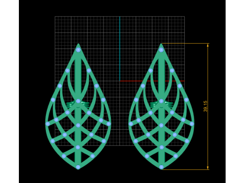 AMERICAN GOLDEN EARRING 3D PRINTABLE MODEL 3D Model