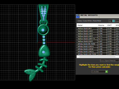 FISH SKULL PENDANT 3D PRINTABLE MODEL 3D Model