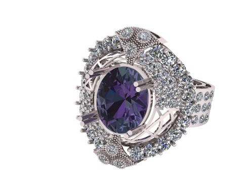 HIP HOP WEDDING RING 3D PRINTABLE MODEL 3D Model