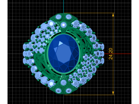 HIP HOP WEDDING RING 3D PRINTABLE MODEL 3D Model