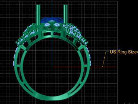 HIP HOP WEDDING RING 3D PRINTABLE MODEL 3D Model