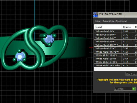 DOUBLE HEART DESIGN RING 3D PRINTABLE MODEL 3D Model