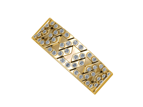 RUSSIAN DIAMOND RING 3D PRINTABLE MODEL 3D Model