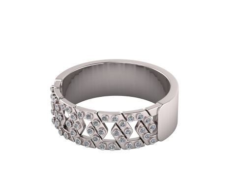RUSSIAN DIAMOND RING 3D PRINTABLE MODEL 3D Model