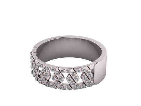 RUSSIAN DIAMOND RING 3D PRINTABLE MODEL 3D Model