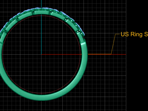 RUSSIAN DIAMOND RING 3D PRINTABLE MODEL 3D Model