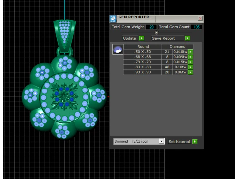 FLOWER STYLE PENDANT 3D PRINTABLE MODEL 3D Model