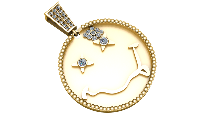 SMILEY FACE COIN PENDANT 3D PRINTABLE MODEL 3D Model .c4d .max .obj .3ds .fbx .stl .blend 