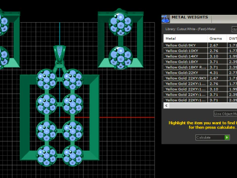 RECTANGLE SHAPE LOCKET SET 3D PRINTABLE MODEL 3D Model