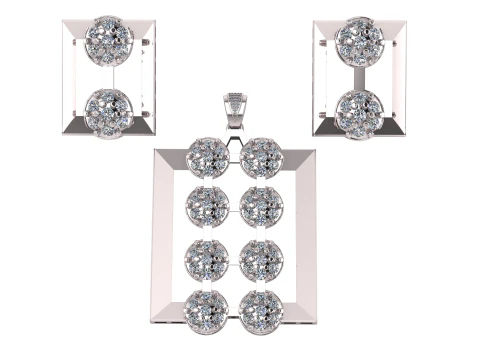 RECTANGLE SHAPE LOCKET SET 3D PRINTABLE MODEL 3D Model