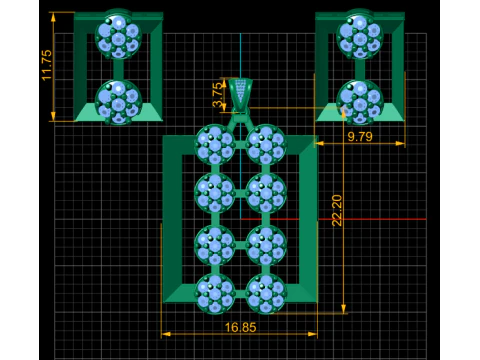 RECTANGLE SHAPE LOCKET SET 3D PRINTABLE MODEL 3D Model