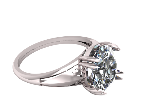 SIMPLE RUBY RING 3D PRINTABLE MODEL Modèle 3D