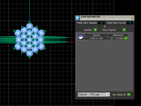ELEGANT SIMPLE DIAMOND RING 3D PRINTABLE MODEL 3D Model