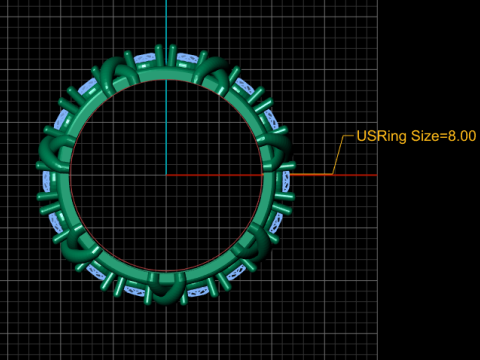 MOISSANITE GOLD RING 3D PRINTABLE MODEL 3D Модель