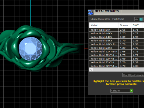 ROSE DESIGN DIAMOND RING 3D PRINTABLE MODEL Model 3D