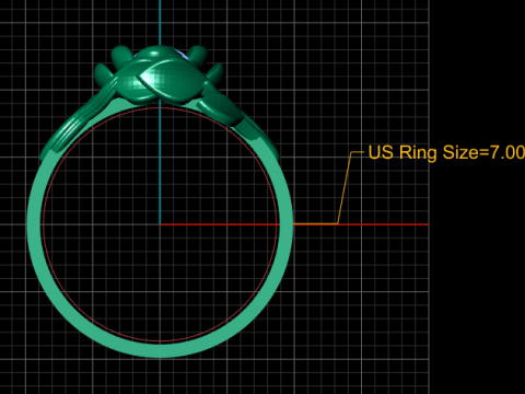ROSE DESIGN DIAMOND RING 3D PRINTABLE MODEL Model 3D