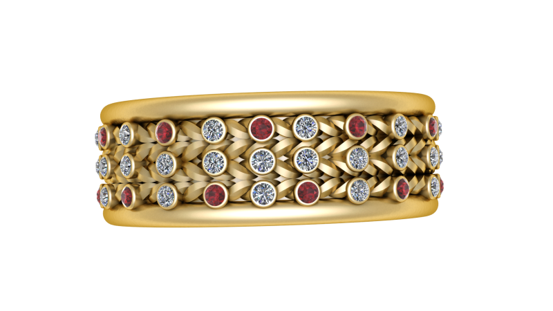 LUXURY VINTAGE RING 3D PRINTABLE MODEL 3D Модель .c4d .max .obj .3ds .fbx .stl .blend 