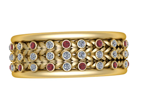 ANELLO VINTAGE DI LUSSO MODELLO STAMPABILE 3D Modello 3D