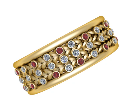 LUXURY VINTAGE RING 3D PRINTABLE MODEL 3D Model