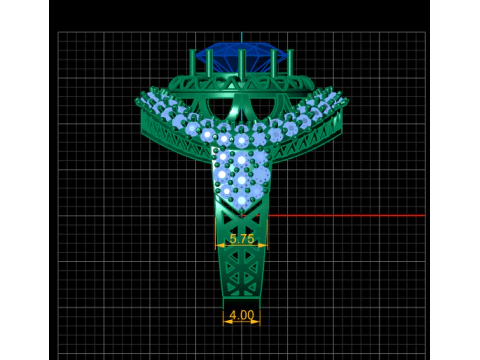 PRINCESS RUBY RING 3D PRINTABLE MODEL 3D Model