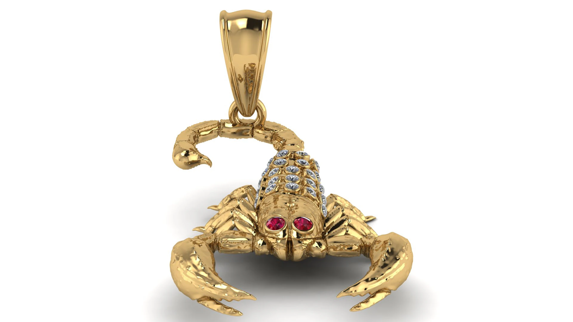 HIP HOP SCORPION PENDANT 3D PRINTABLE MODEL 3D Model .c4d .max .obj .3ds .fbx .stl .blend