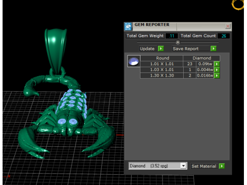 HIP HOP SCORPION PENDANT 3D PRINTABLE MODEL Modello 3D
