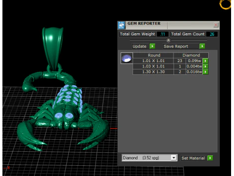 HIP HOP SCORPION PENDANT 3D PRINTABLE MODEL 3D Model