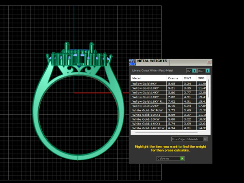 GLAMOROUS RUBY DIAMOND RING 3D PRINTABLE MODEL 3D Model