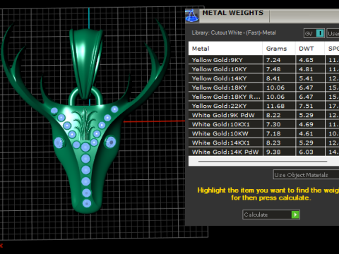 DEER ANIMAL HEAD PENDANT 3D PRINTABLE MODEL Model 3D