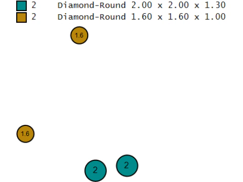 KWIATOWY WISIOREK ZŁOTY DIAMENTOWY MODEL DO DRUKU 3D Model 3D