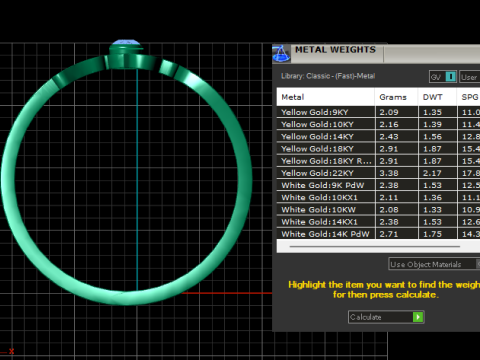 PRECIOUS SIMPLE GOLDEN RUBY RING 3D PRINTABLE MODEL 3Dモデル