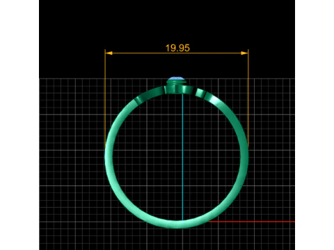 PRECIOUS SIMPLE GOLDEN RUBY RING 3D PRINTABLE MODEL 3D Model