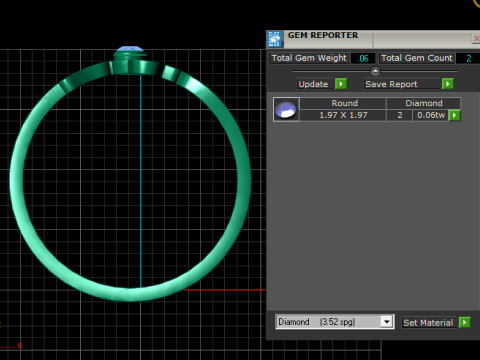 PRECIOUS SIMPLE GOLDEN RUBY RING 3D PRINTABLE MODEL 3Dモデル