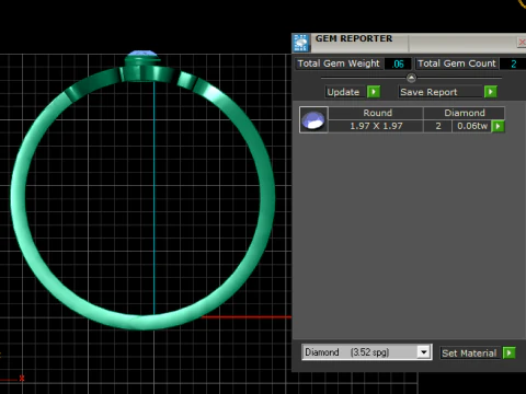 PRECIOUS SIMPLE GOLDEN RUBY RING 3D PRINTABLE MODEL 3D Model