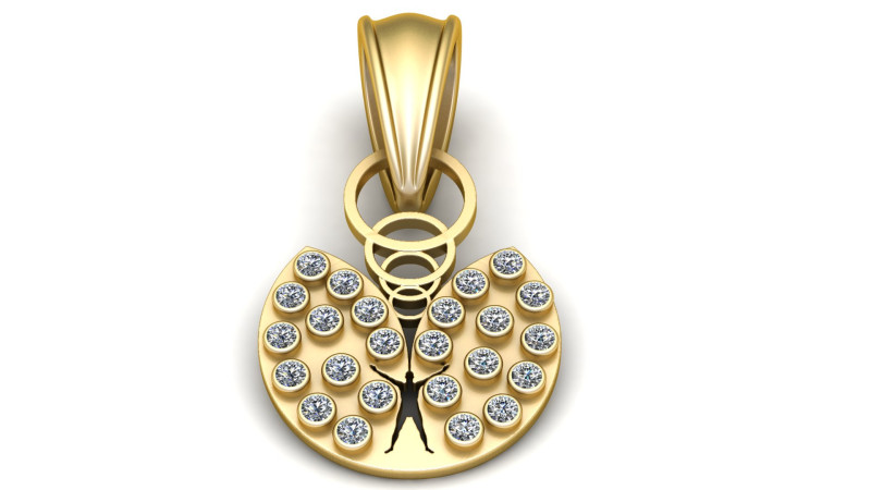 MEN DESIGN FANCY PENDANT 3D PRINTABLE MODEL 3D Model .c4d .max .obj .3ds .fbx .stl .blend 