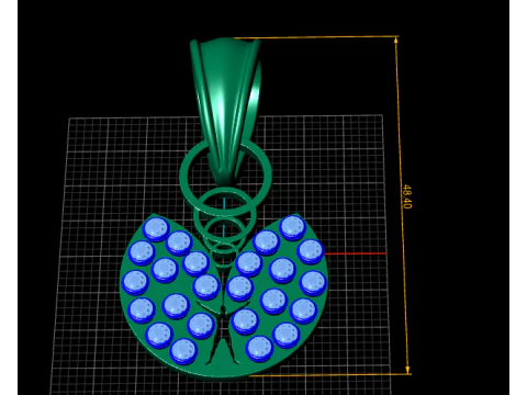 MEN DESIGN FANCY PENDANT 3D PRINTABLE MODEL 3D Model