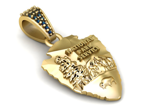 NATIONAL PARK PENDANT 3D PRINTABLE MODEL 3D Model