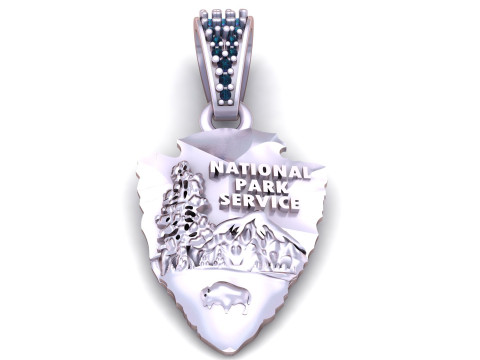 NATIONAL PARK PENDANT 3D PRINTABLE MODEL Model 3D