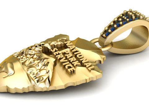 NATIONAL PARK PENDANT 3D PRINTABLE MODEL Model 3D
