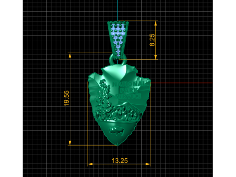 NATIONAL PARK PENDANT 3D PRINTABLE MODEL Model 3D