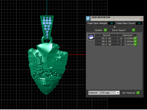 NATIONAL PARK PENDANT 3D PRINTABLE MODEL Model 3D