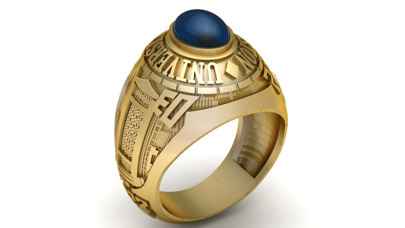 BIG STONE MEN RING 3D PRINTABLE MODEL Modello 3D .c4d .max .obj .3ds .fbx .stl .blend 