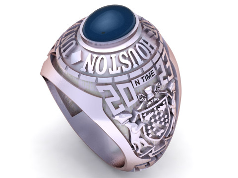 BIG STONE MEN RING 3D PRINTABLE MODEL Modello 3D