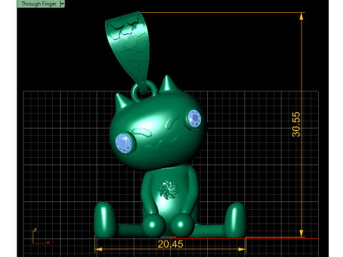 VINTAGE PENDANT 3D PRINTABLE MODEL 3Dプリントモデル