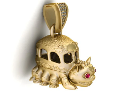 Monster face pendant 3d printable model 3D Print Model