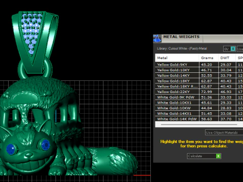 Monster face pendant 3d printable model 3D Print Model