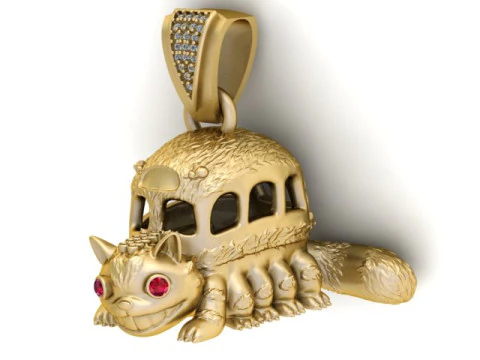 Monster face pendant 3d printable model 3D Print Model
